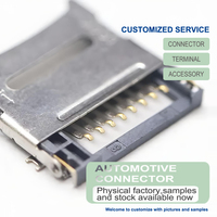 Conector de Tarjeta Micro SD TF de 1.8mm de Altura, Tipo Push-Push, 8P SMT, Ranura para Tarjeta de Memoria para Cámara de Coche, Teléfono Inteligente y Tablet PC