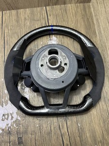 Volante de Fibra de Carbono para <span class=keywords><strong>Audi</strong></span> R8 <span class=keywords><strong>V10</strong></span> Plus 2015-2023, Botones Multifuncionales, Cosido a Mano, Mejora del Rendimiento - Product Image 6
