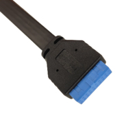 Slimline Cable PCI-E Ultraport SAS Motherboard Header IDC 20pin a Dual USB3.0 Cable DE DATOS DE EXTENSIÓN Flat Pc Motherboard Cable