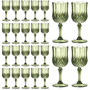<span class=keywords><strong>Copas</strong></span> <span class=keywords><strong>de</strong></span> <span class=keywords><strong>Vino</strong></span> <span class=keywords><strong>de</strong></span> <span class=keywords><strong>Plástico</strong></span> Vintage Azules, Cristalería Retro Transparente, Artículos <span class=keywords><strong>para</strong></span> <span class=keywords><strong>Fiestas</strong></span> y Eventos Grandes, <span class=keywords><strong>para</strong></span> Recepción <span class=keywords><strong>de</strong></span> Bodas - Product Image 1