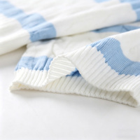 Pull en tricot torsadé rayé pour homme, manches courtes, col en V, coton, style décontracté, respirant, style preppy, printemps