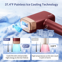 MLAY T14 3 en 1 Appareil d'épilation au laser IPL à refroidissement par glace 19J pour femmes et hommes, utilisation à domicile, épilateur laser indolore pour le visage et le corps