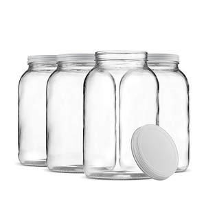 1Gallon Rộng Miệng Kính Lớn <span class=keywords><strong>Mason</strong></span> Jar Với Kín Kim Loại Nắp Để Lưu Trữ Và Đóng Hộp - Product Image 1