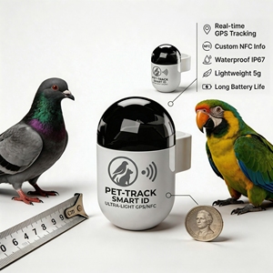 Rastreador de Aves GPS en Tiempo Real para iOS y Android, Tecnología BLE Activa, Resistente al Agua IP68, 1 Año de Duración de Batería, Dispositivo de Rastreo de Palomas - Product Image 5