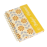 Cuaderno Planificador de Presupuesto Espiral al por Mayor, Tapa Dura, Impresión Floral Personalizada, para Oficina, Contabilidad y Gestión de Presupuesto