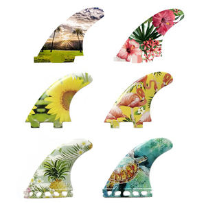 <span class=keywords><strong>Aletas</strong></span> de tabla de surf con estampado 3D, conjunto de aleta única, panal de abeja, para surfear, deportes acuáticos - Product Image 3