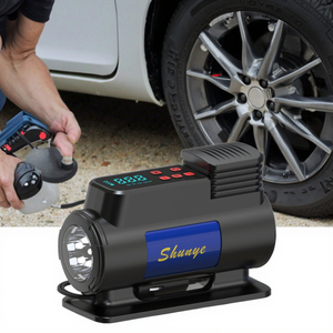 Inflador de Neumáticos de Plástico de Alta Calidad y Gran Resistencia, Bomba de Aire Eléctrica Portátil <span class=keywords><strong>Mini</strong></span>, <span class=keywords><strong>Compresor</strong></span> de Aire para Automóvil de 12 V, Digital - Product Image 3