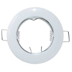 39.PS6115WH ฝาครอบพลาสติกสำหรับไฟเพดานแบบฝัง ฐานโลหะ แหวนยึดแบบติดตั้งแบบมีสายสำหรับไฟ LED - Product Image 1