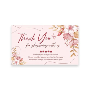 Tarjetas de Agradecimiento Personalizadas de Lujo Hechas a Mano para Pequeñas Empresas, Empaque de Regalos de Boda - Product Image 1