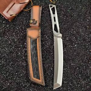 Épée de samouraï japonaise à lame droite, à manche creux et à bords froids, personnalisée, en acier inoxydable, couteau multifonctionnel - Product Image 4