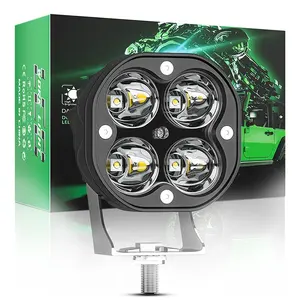 Lampu led kabut offroad, alat penerangan led offroad 3 inci 20w untuk truk perahu 4x4 12v 24v