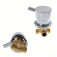 Robinet mitigeur moderne en cuivre pour salle de bain, accessoires de douche et baignoire, contrôleur de commutation eau chaude/froide, inverseur pour hôtel