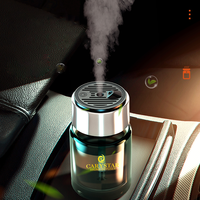 Diffuseur d'aromathérapie portable de haute qualité 160 ml, rechargeable par USB, en alliage d'aluminium et verre, design élégant, pour parfum de voiture