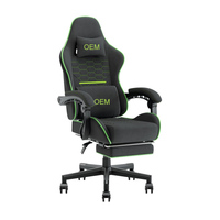 Fauteuil de bureau ergonomique à faible MOQ, inclinable et réglable, avec coussin épais, pivotant et relevable, avec repose-pieds