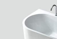 OEM ODM Bañera de agua Acrílico Diseño moderno Blanco Independiente Bañera de hidromasaje con remojo