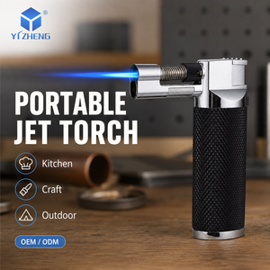 Mini briquet torche à gaz <span class=keywords><strong>butane</strong></span> à flamme micro-jet simple pour cigares, économique - Product Image 2