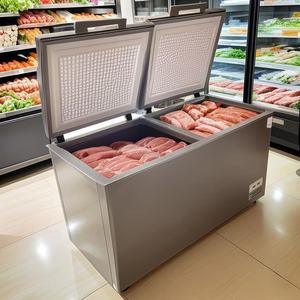 Thương Mại Duy Nhất Nhiệt Độ Mát <span class=keywords><strong>Top</strong></span> Mở Tủ Đông Ice Cream Hiển Thị Ngực Tủ Lạnh Sâu Thương Mại Tủ Đông - Product Image 1