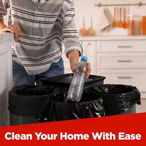 Bolsas de Basura de Polietileno Resistentes a Fugas y Termosellables de 30-33 Galones, 32x38 Pulgadas, Negras (Paquete de 250) - Product Image 4