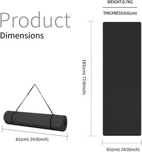 Tapete de Yoga TPE para Dropshipping, Antideslizante, con Logotipo Personalizado, Impresión UV, Ecológico, Doble Capa - Product Image 2