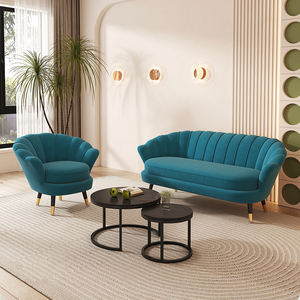 <span class=keywords><strong>Silla</strong></span> de casa de lujo oro nórdico moderno Metal terciopelo conjuntos sillón Ala espera muebles sofá acento salón sillas de sala de estar - Product Image 6
