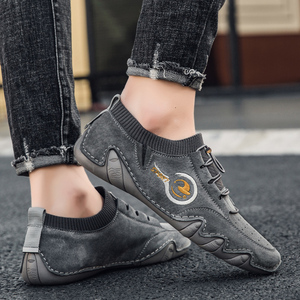 Mocassini da uomo scarpe da passeggio Gommino ballerine in pelle Air-top lacci Casual per il tempo libero fatto a mano leggero all'aperto - Product Image 5