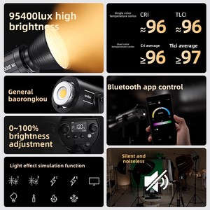 Godox SL200W/SL200BI Luz de Relleno Profesional de Tercera Generación para Fotografía y Transmisión en Vivo, Temperatura de Color Dual, Control por APP/Remoto - Product Image 3