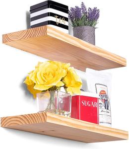 <strong>Floating</strong> <strong>Shelves</strong> Solid <strong>Wood</strong> Decorative <strong>Floating</strong> Shelving, Modern Rustic <strong>Floating</strong> <strong>Shelf</strong> - Product Image 4