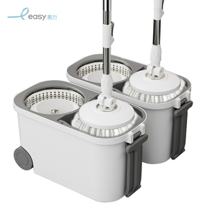 Bán buôn làm sạch lau xô thiết lập với sợi nhỏ xoay đầu quay lau. - Product Image 6