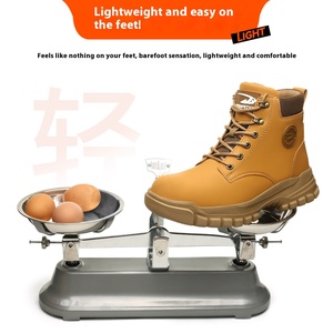 <b>Men's</b> <b>Work</b> <b>Boots</b> Waterproof Non-Slip Safety Shoes Steel-Toe Wear-Resistant <b>Work</b> Shoes - Product Image 3