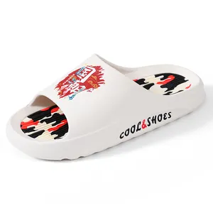 custom logo printing Beach Water Anti Slip Pillow Slide Slippers slippers Pillow Slide memory foam slippers