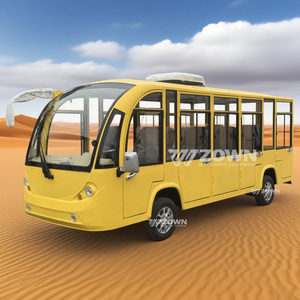 รถบัสไฟฟ้าชมวิว 14 ที่นั่ง รถบัสไฟฟ้าชมวิวกลางแจ้งขายดี ได้รับการรับรองมาตรฐาน CE รถรับส่งสำหรับรีสอร์ทและโรงแรม - Product Image 6