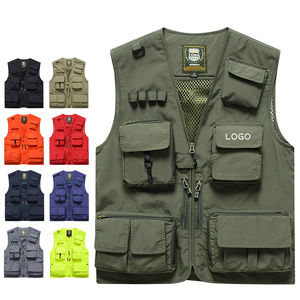 Chaleco de Trabajo Personalizado con Logotipo Bordado, 100% Nailon, de Alta Calidad, Multibolsillos, para Hombre - Product Image 4