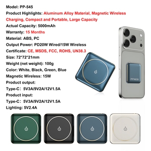 OEM New Arrive Portable Mini Magnetic Wireless Power Bank Pour <strong>Telephone</strong> Power Station 10000mah Fast Charger Powerbank for <strong>Phone</strong> - Product Image 6