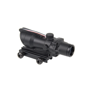 Tactique 4X32 véritable fibre rouge vue portée Illuminantion mer clou buccin forme point rouge optique équipement de chasse accessoire 20mm montage - Product Image 2