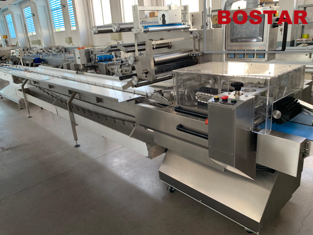 Машина для упаковки пищевых продуктов из твердых блоков Qingdao Bostar, автоматическая машина для розлива лапши быстрого приготовления