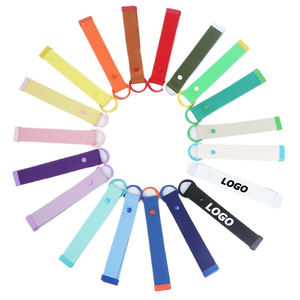 Custom Colorful Polyester Embroidered Lanyards with Keychain Ribbon, DIY Woven Strap for Badges, Keys, Promotional Gifts