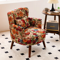 Fuguyangtai Stoff-Einzelsofa im Amerikanischen Landhausstil, Lässiger Sessel, Tiger-Stuhl, Nordisch Einfacher Wohnzimmerstuhl, Keine Montage Erforderlich