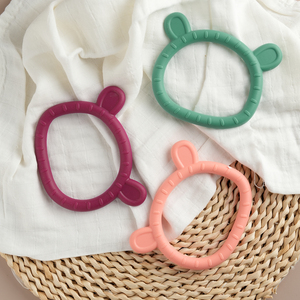 Mordedor de Silicona con Forma de Oso, Libre de BPA, para Bebés Recién Nacidos, Alivia el Dolor de Dentición, Juguete para Masticar para Bebés y Niños Pequeños - Product Image 5