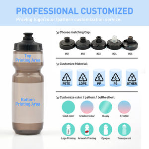 Bouteille d'eau légère pour vélo 720 ml en matériau écologique sans BPA, anti-fuite, durable, avec <span class=keywords><strong>valve</strong></span> à ouverture rapide pour la <span class=keywords><strong>course</strong></span> et le quotidien – Offre Spéciale - Product Image 4