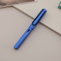 Ensemble de stylos plume promotionnels à faible minimum de commande, stylo plume d'affaires avec pointe de 0,5 mm, encre noire/bleue pour le bureau