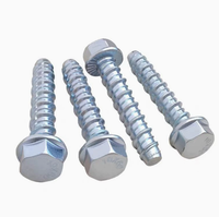 Baut Angkur Beton Self-Cutting Kepala Flens Hexagonal Sekrup Self-Tapping untuk Pemasangan Dinding & Batu Bata