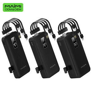 Cargador Portátil Universal Maimi Multi-Cable de Alta Capacidad 10000 20000 30000 mAh con Luz LED para Regalo Empresarial - Product Image 1