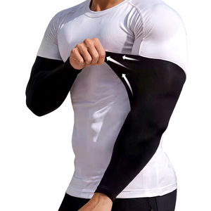 Manchons de bras pour hommes de haute qualité, séchage rapide, respirants, protection UV, en Spandex/Polyester, pour sports de plein air, vente en gros, OEM - Product Image 1