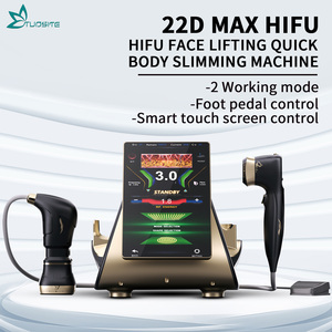 Appareil de lifting du visage HIFU 22D MAX à double poignée, appareil de remodelage corporel par ultrasons, profondeur focale de 4,5 mm, modèle de bureau - Product Image 1