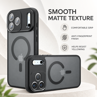 Nouvelle coque de téléphone magnétique mate pour iPhone 18 Pro 18 Pro Max 17 Pro 17 Pro Max 2300G, protection anti-chute avec coussin d'air et protection de l'appareil photo