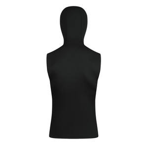 سترة غوص بغطاء رأس 3 ملابس سباحة من النيوبرين للرجال والنساء بدلة غطس أعلى سترة مع قبعة السباحة الانجراف صدرية ركوب الأمواج - Product Image 2