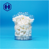 Pot en plastique PET transparent de petite taille, de forme unique, de qualité alimentaire, sans BPA, étanche, avec couvercles, pour chocolat, bonbons, collations, nourriture pour bébé, vente en gros