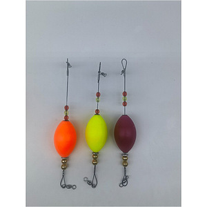 Contrepoids en ruban de titane avec fil d'acier, perle de cuivre, <span class=keywords><strong>flotteur</strong></span> de pêche ovale en mousse, pour la pêche <span class=keywords><strong>au</strong></span> fond, fil de titane, perle de cuivre - Product Image 2
