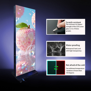 Bewegliches doppelseitiges oder dreifaches <span class=keywords><strong>LED</strong></span>-Poster für den Innen-und Außenbereich Anzeige <span class=keywords><strong>LED</strong></span>-Werbung Digitales Poster Vollfarb bildschirm - Product Image 5