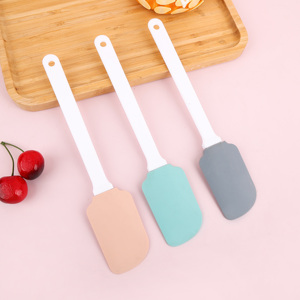 Spatule en silicone écologique résistante à la chaleur, personnalisée, avec détails en acier inoxydable, 25x5cm, pour la pâtisserie, outils de cuisine - Product Image 1